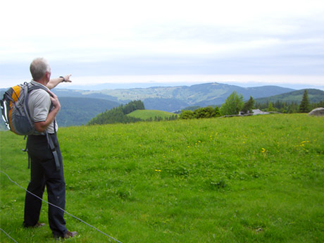 Wandern in der Region Hinterzarten - hier: Ausblicke über Breitnau